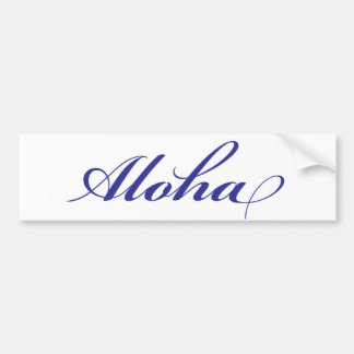 Aloha Hawaii Bumper Sticker
