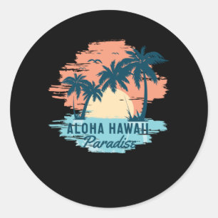 Aloha Hawaii Classic Round Sticker