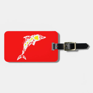 Aloha Hawaii Dolphin Luggage Tag