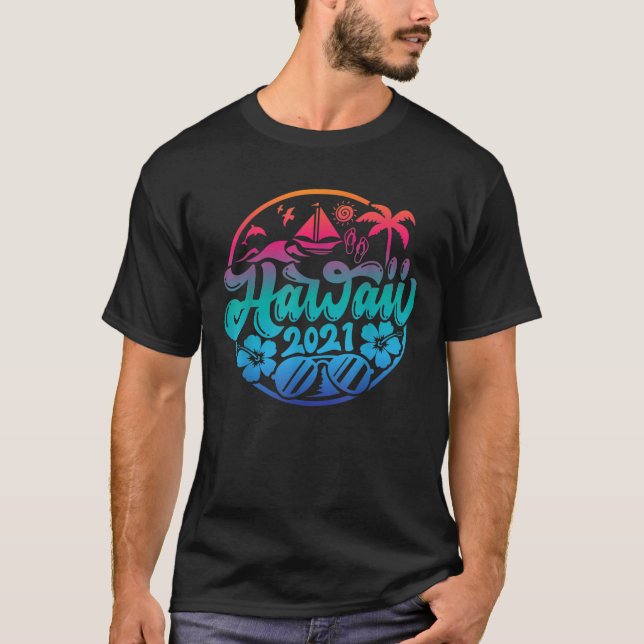 Aloha Hawaii Family Summer Vacation Beach Cruise S T-Shirt (Front)