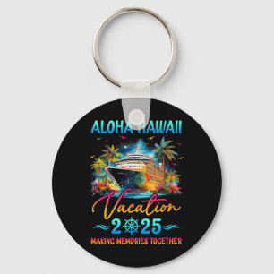 Aloha Hawaii Family Vacation 2025 Matching Group S Key Ring