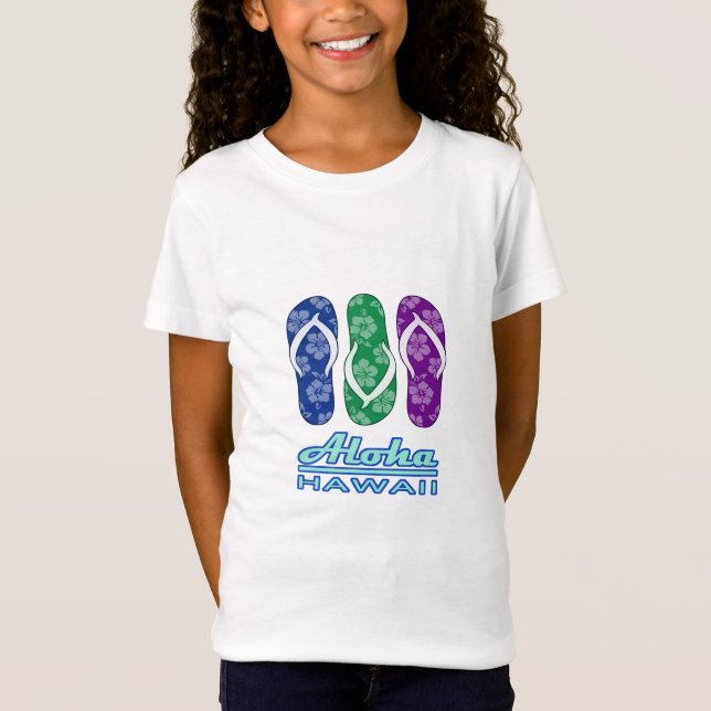 ALOHA - Hawaii Flip Flops T-Shirt (Front)