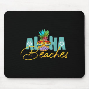Aloha hawaii from the island feel the aloha aloha mouse mat