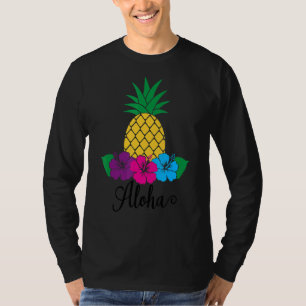 Aloha Hawaii From The Island Feel The Aloha Flowe T-Shirt