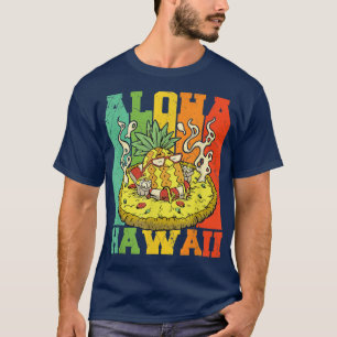 Aloha Hawaii funny Pizza Pineapple Hawaii Luau Vac T-Shirt