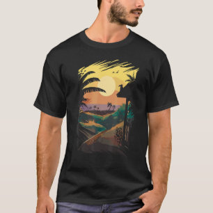 Aloha Hawaii Hawaiian Island Palm Trees Beach T-Shirt