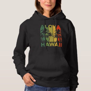 Aloha Hawaii Hawaiian Island Retro Vintage 1980s T Hoodie