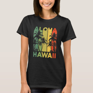 Aloha Hawaii Hawaiian Island Retro Vintage 1980s T T-Shirt