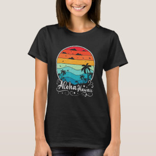 Aloha Hawaii Hawaiian Island Summer Beach Surfing T-Shirt