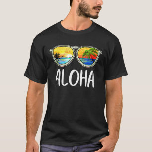Aloha Hawaii Hawaiian Island Sunglasses T-Shirt