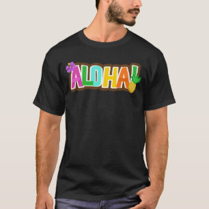Aloha Hawaii Hawaiian Island Surfing Tropical T-Shirt