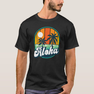 Aloha Hawaii Hawaiian Island Tropical Summer Graph T-Shirt