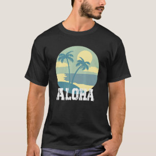 Aloha Hawaii Hawaiian Palm Tree Surf For Men Women T-Shirt