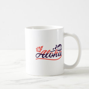 Aloha Hawaii Hawaiian Pineapple Sunny Beaches  Coffee Mug