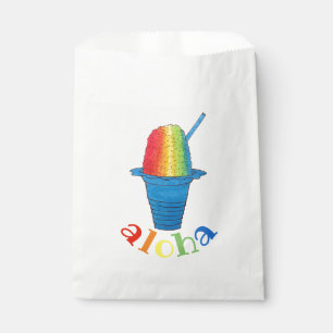 ALOHA Hawaii Hawaiian Rainbow Shave Shaved Ice Favour Bags