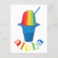 ALOHA Hawaii Hawaiian Rainbow Shave Shaved Ice
