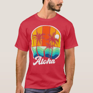 Aloha Hawaii Hawaiian s For Boys Girls Palm Tree S T-Shirt