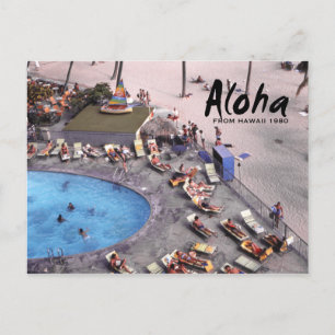 Aloha Hawaii Hawaiian Sunbathers Postcard