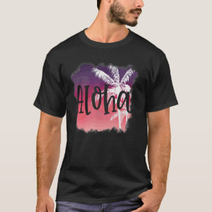 Aloha Hawaii Hawaiian Vacation Aloha Hawaii Palm T T-Shirt