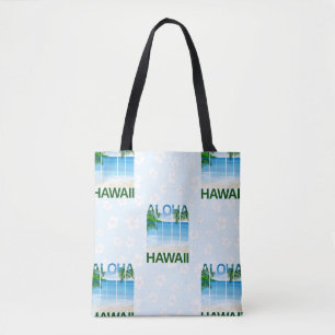 Aloha Hawaii Island Summer Beach Tote Bag