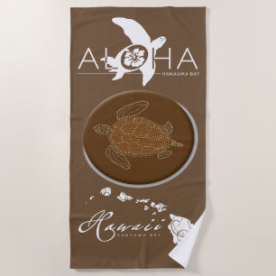 Aloha Hawaii Islands Beach Towel