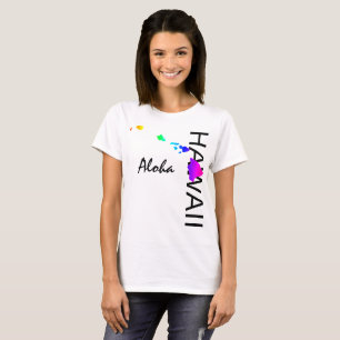 ALOHA - HAWAII ISLANDS NEON RAINBOW T-Shirt
