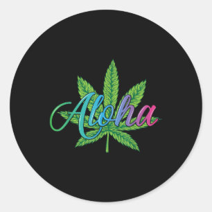 Aloha Hawaii Leaf From The Island - Aloha Spirit Classic Round Sticker