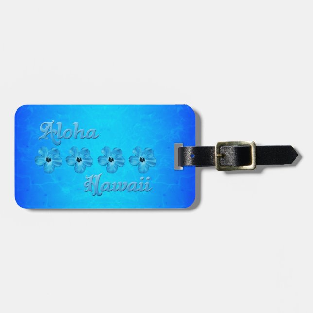 Aloha Hawaii Luggage Tag (Front Horizontal)