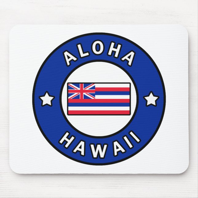 Aloha Hawaii Mouse Mat (Front)