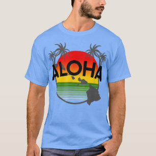 Aloha Hawaii Palm Tree Feel the Aloha Hawaiian Sp T-Shirt