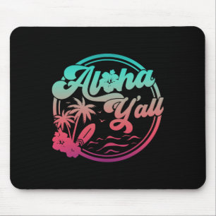 Aloha Hawaii Palm Tree Tropical Hawaiian Island Be Mouse Mat