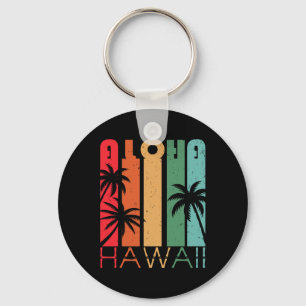 Aloha Hawaii Palm Tree Tropical Hawaiian Island Lo Key Ring