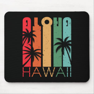 Aloha Hawaii Palm Tree Tropical Hawaiian Island Lo Mouse Mat