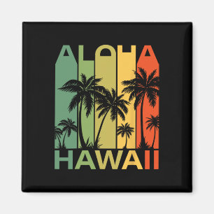 Aloha Hawaii Palm Tree Tropical Hawaiian Island Re Magnet