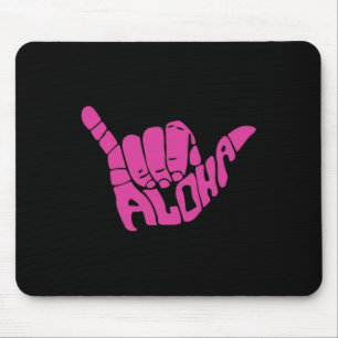 Aloha Hawaii Palm Trees Hawaiian Island Beach Surf Mouse Mat