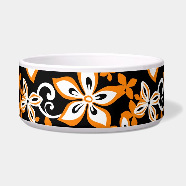 ALOHA HAWAII PATTERN BLACK/ORANGE (Front)
