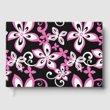 ALOHA HAWAII PATTERN IN BLACK and PINK