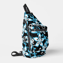 ALOHA HAWAII PATTERN IN BLACK/BLUE