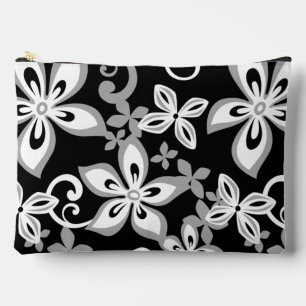 ALOHA HAWAII PATTERN IN BLACK/GRAY ACCESSORY POUCH