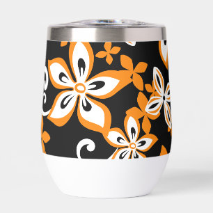 ALOHA HAWAII PATTERN IN BLACK/ORANGE