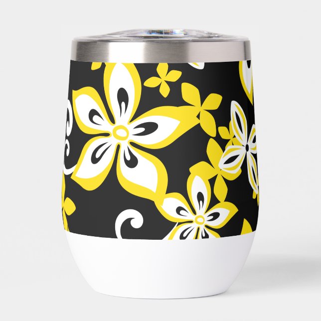 ALOHA HAWAII PATTERN IN BLACK/YELLOW (Front)