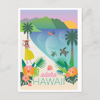 Aloha Hawaii Postcard