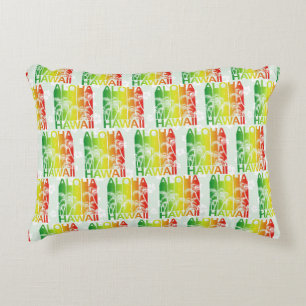 Aloha Hawaii Retro Summer Floral Decorative Cushion