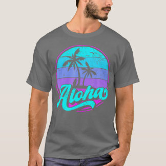 Aloha Hawaii Retro Vintage Sunset T-Shirt