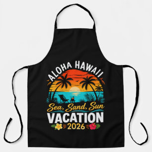 Aloha Hawaii Sea Sand Sun 2026 Apron