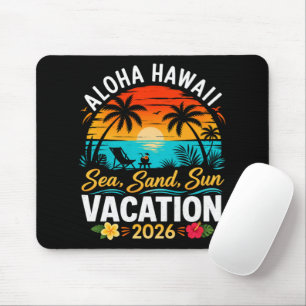 Aloha Hawaii Sea Sand Sun 2026 Mouse Mat
