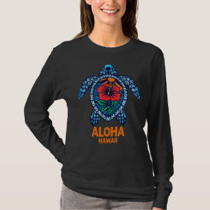 Aloha Hawaii Sea Turtle Hawaiian Turtle Hibiscus T-Shirt