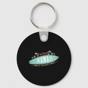 Aloha Hawaii Shirt Surfing Boys Gift Surfboard Haw Key Ring