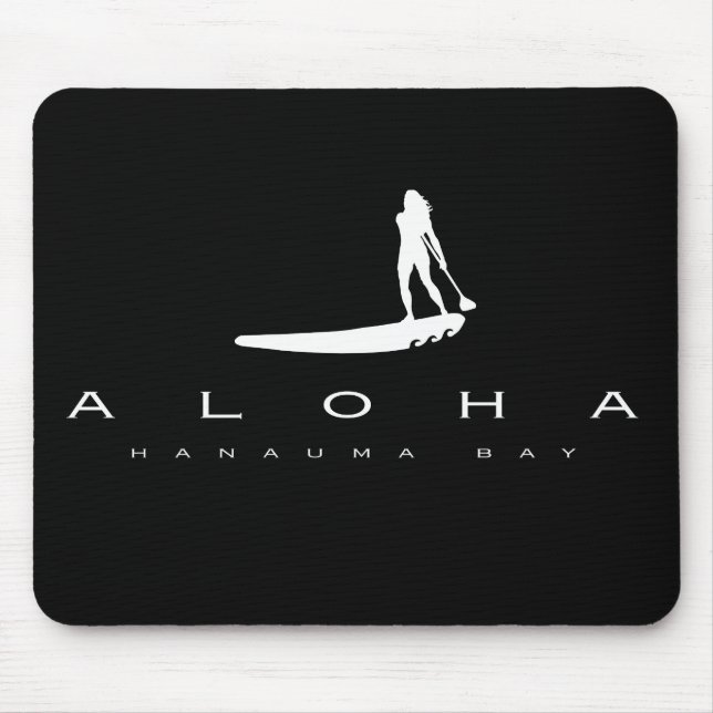 Aloha Hawaii Stand Up Paddling Mouse Mat (Front)