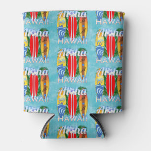 Aloha Hawaii Summer Surfboards Can Cooler